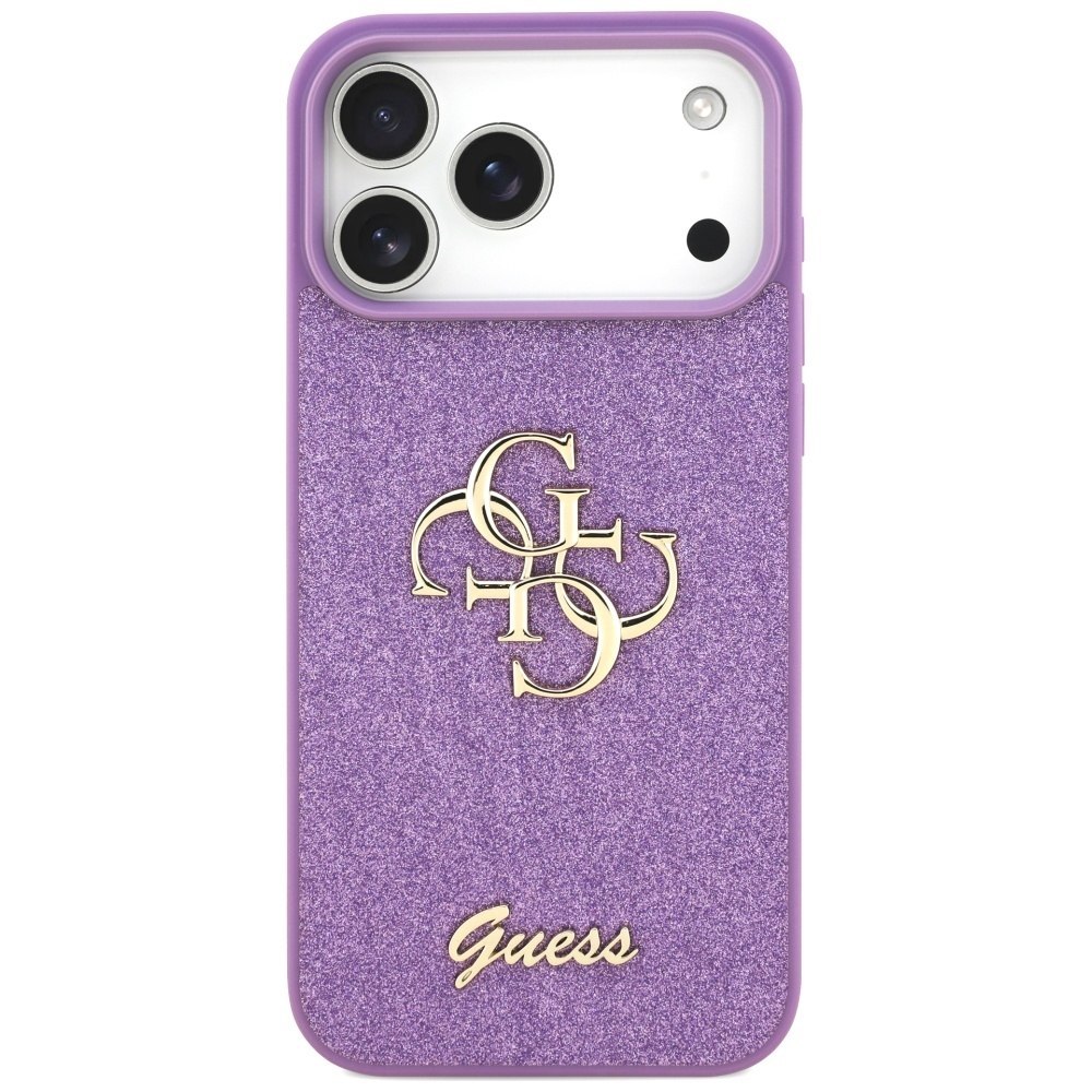 Etui Guess Fixed Glitter Big 4G do iPhone 17 Pro Max liliowy